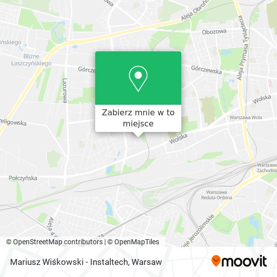 Mapa Mariusz Wiśkowski - Instaltech