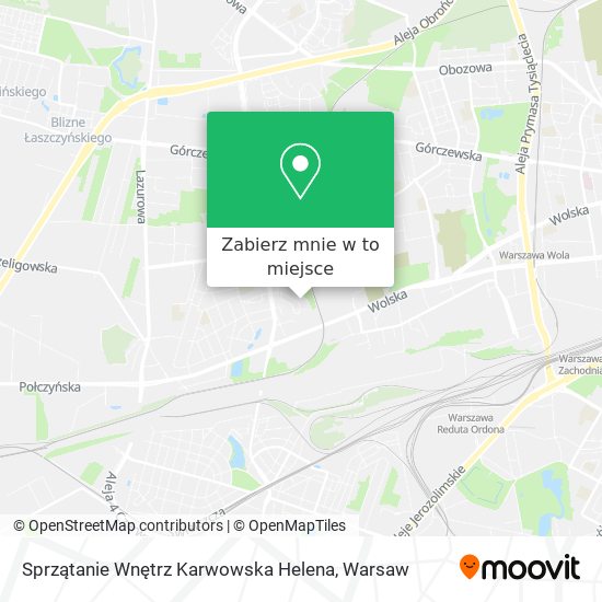 Mapa Sprzątanie Wnętrz Karwowska Helena