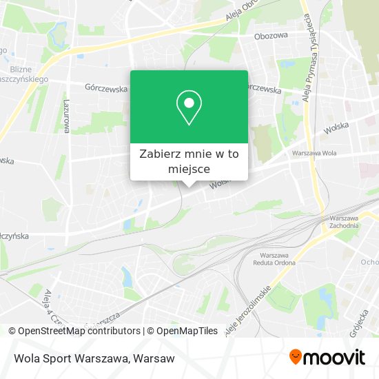 Mapa Wola Sport Warszawa