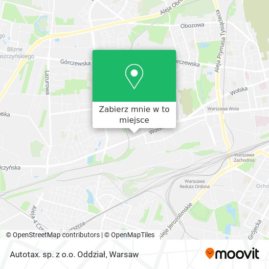 Mapa Autotax. sp. z o.o. Oddział