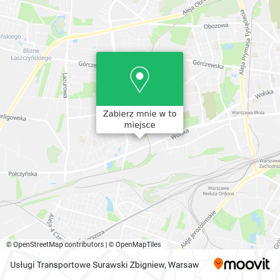 Mapa Usługi Transportowe Surawski Zbigniew