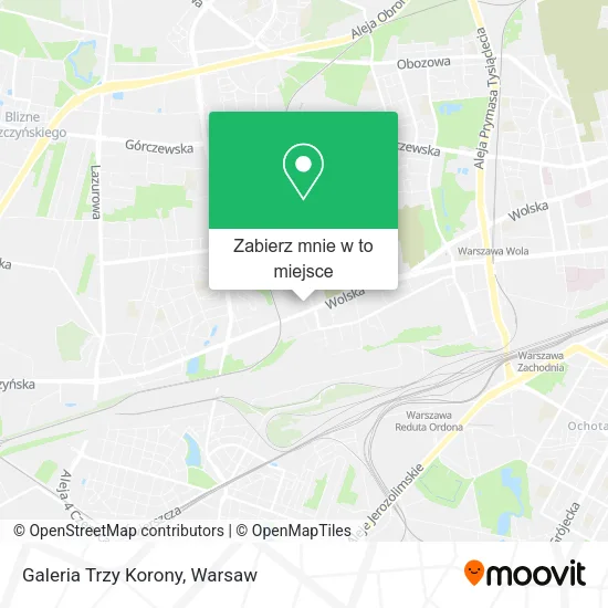 Mapa Galeria Trzy Korony