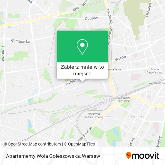 Mapa Apartamenty Wola Goleszowska