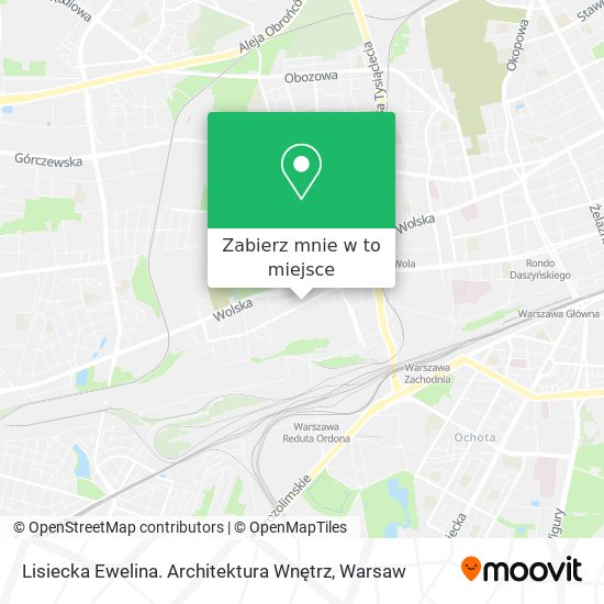 Mapa Lisiecka Ewelina. Architektura Wnętrz