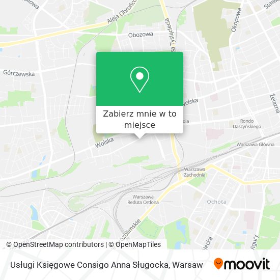 Mapa Usługi Księgowe Consigo Anna Sługocka