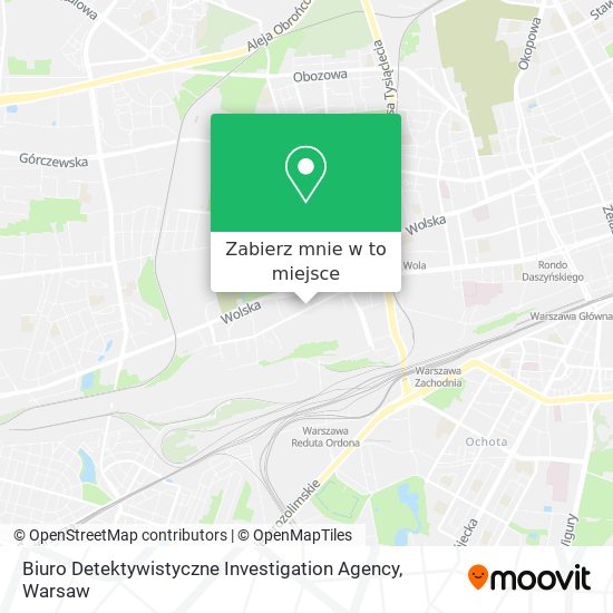 Mapa Biuro Detektywistyczne Investigation Agency