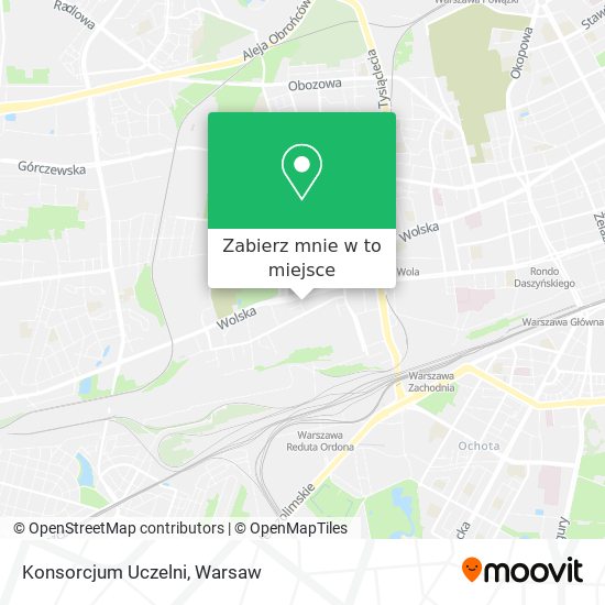 Mapa Konsorcjum Uczelni