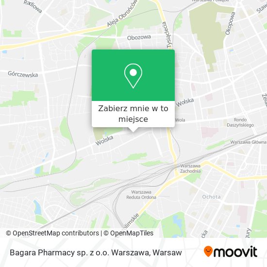 Mapa Bagara Pharmacy sp. z o.o. Warszawa