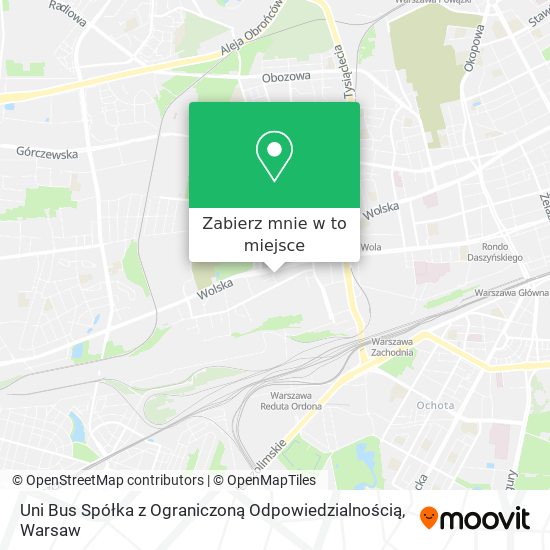 Mapa Uni Bus Spółka z Ograniczoną Odpowiedzialnością