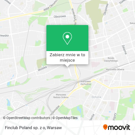 Mapa Finclub Poland sp. z o