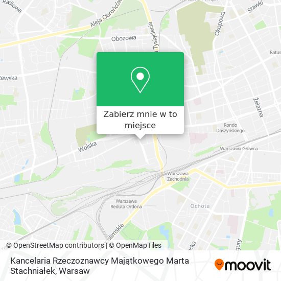 Mapa Kancelaria Rzeczoznawcy Majątkowego Marta Stachniałek