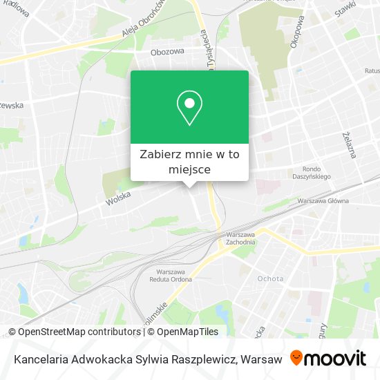 Mapa Kancelaria Adwokacka Sylwia Raszplewicz