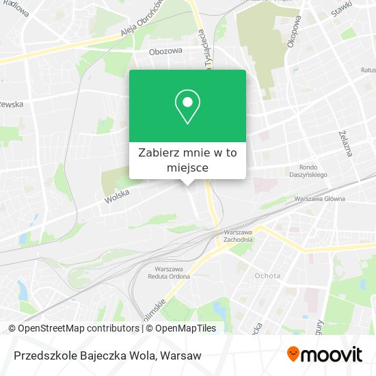 Mapa Przedszkole Bajeczka Wola