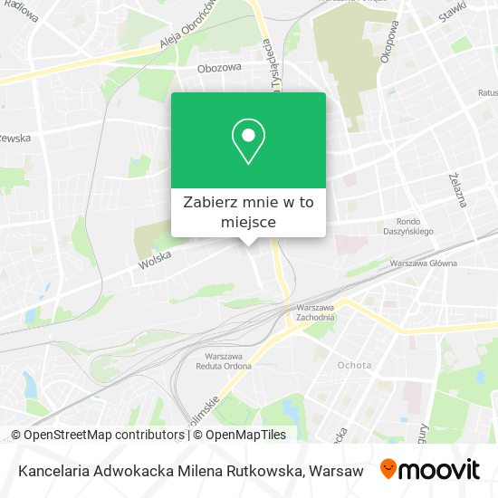 Mapa Kancelaria Adwokacka Milena Rutkowska