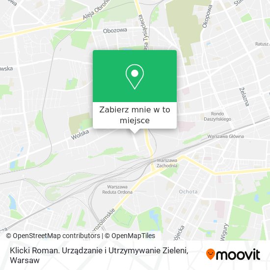 Mapa Klicki Roman. Urządzanie i Utrzymywanie Zieleni