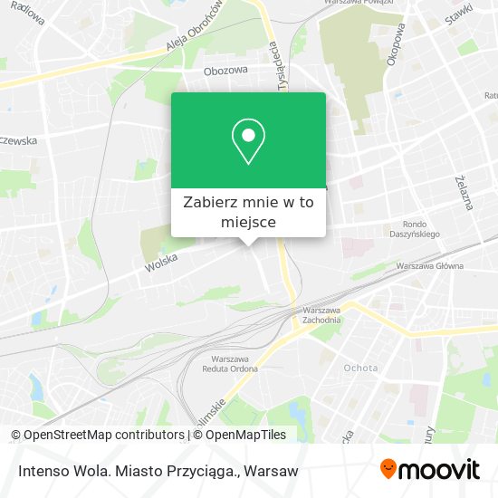 Mapa Intenso Wola. Miasto Przyciąga.