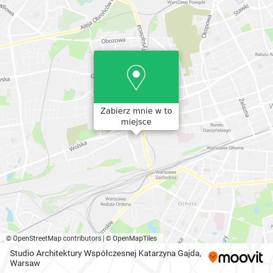 Mapa Studio Architektury Współczesnej Katarzyna Gajda