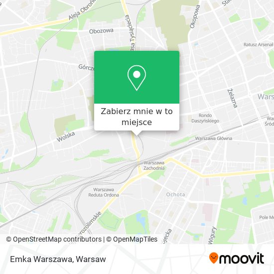 Mapa Emka Warszawa