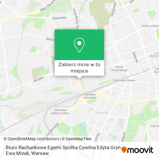 Mapa Biuro Rachunkowe Egemi Spółka Cywilna Edyta Gryn Ewa Mizak