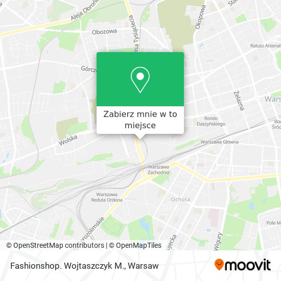 Mapa Fashionshop. Wojtaszczyk M.