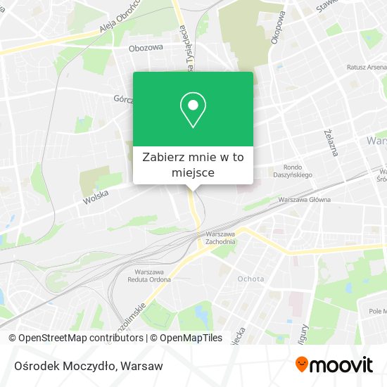 Mapa Ośrodek Moczydło