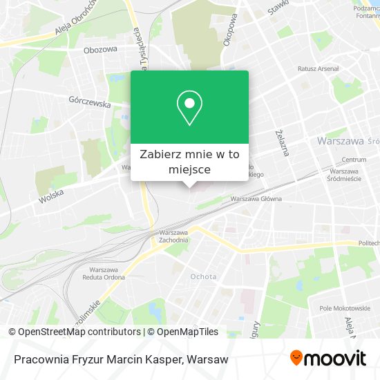 Mapa Pracownia Fryzur Marcin Kasper