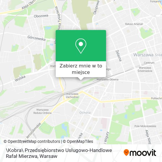 Mapa \Kobra\ Przedsiębiorstwo Usługowo-Handlowe Rafał Mierzwa