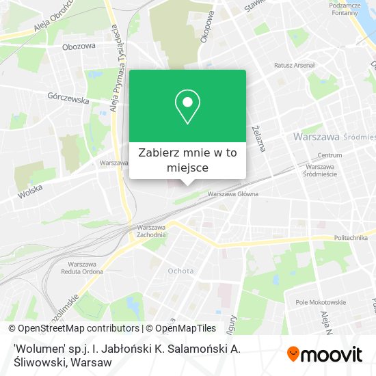 Mapa 'Wolumen' sp.j. I. Jabłoński K. Salamoński A. Śliwowski