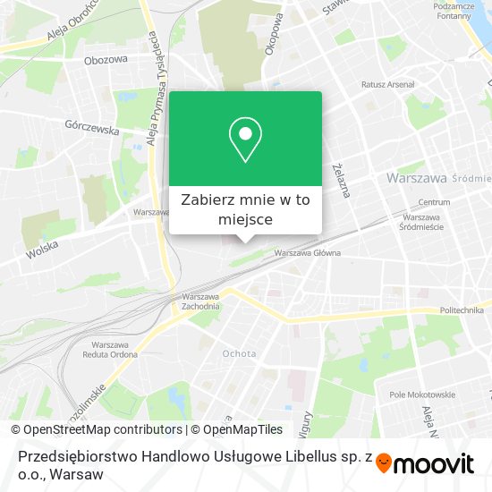 Mapa Przedsiębiorstwo Handlowo Usługowe Libellus sp. z o.o.