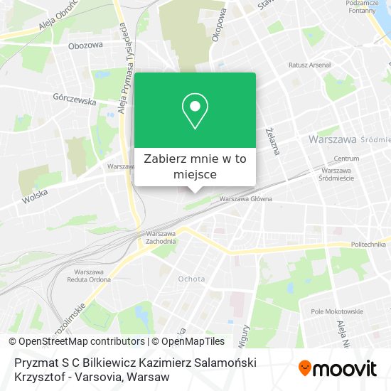 Mapa Pryzmat S C Bilkiewicz Kazimierz Salamoński Krzysztof - Varsovia