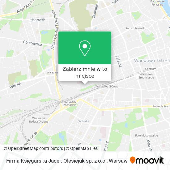 Mapa Firma Księgarska Jacek Olesiejuk sp. z o.o.