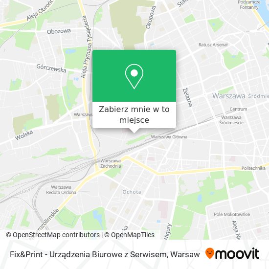 Mapa Fix&Print - Urządzenia Biurowe z Serwisem