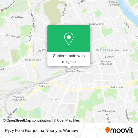 Mapa Pyzy Flaki Gorące na Nocnym