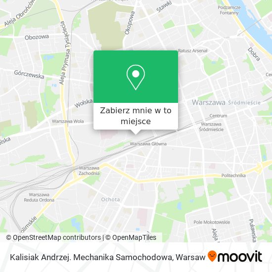 Mapa Kalisiak Andrzej. Mechanika Samochodowa