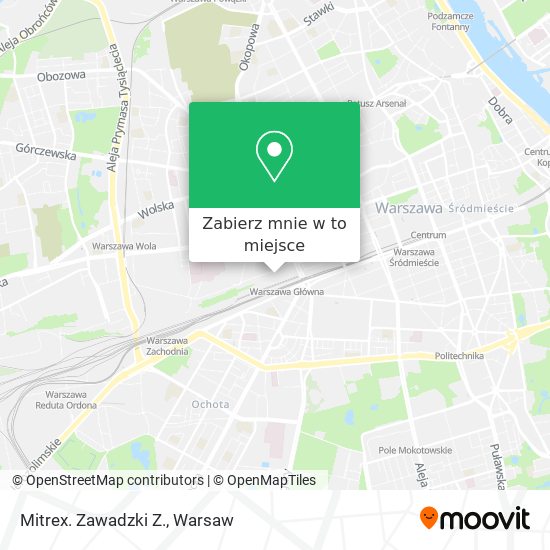 Mapa Mitrex. Zawadzki Z.