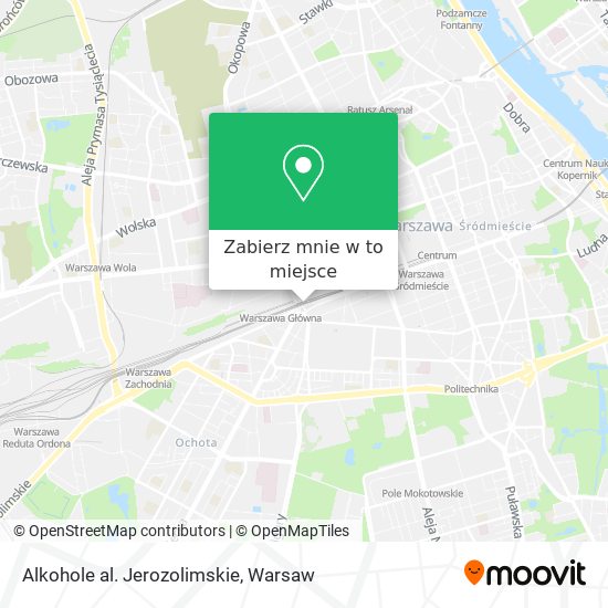 Mapa Alkohole al. Jerozolimskie