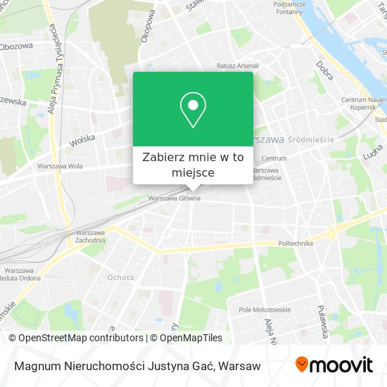 Mapa Magnum Nieruchomości Justyna Gać