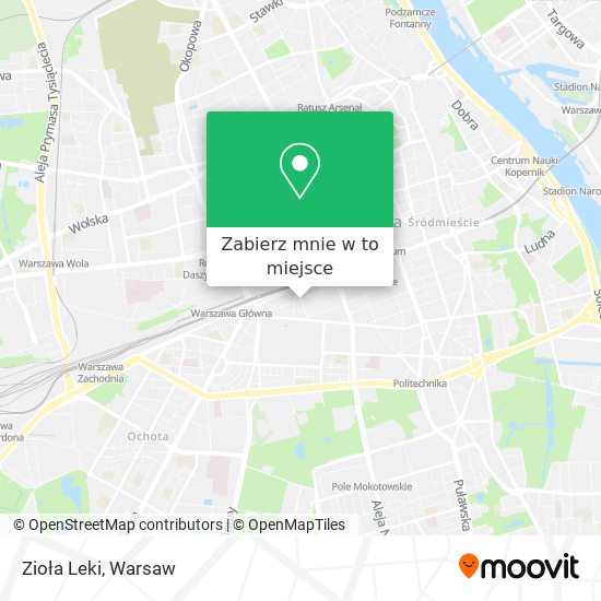 Mapa Zioła Leki