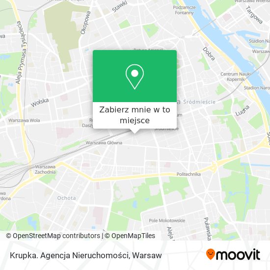 Mapa Krupka. Agencja Nieruchomości