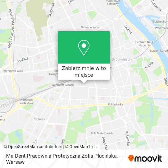 Mapa Ma-Dent Pracownia Protetyczna Zofia Plucińska