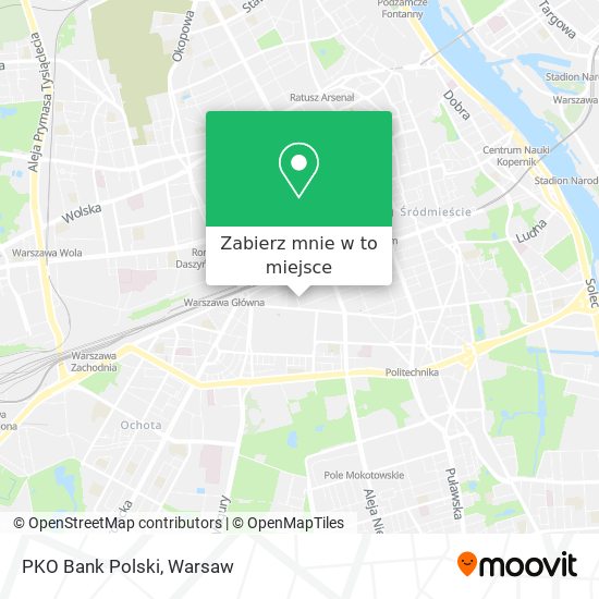 Mapa PKO Bank Polski