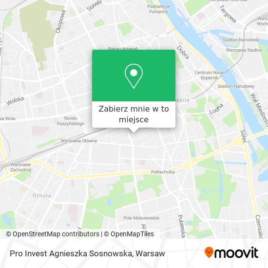 Mapa Pro Invest Agnieszka Sosnowska