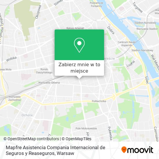 Mapa Mapfre Asistencia Compania Internacional de Seguros y Reaseguros