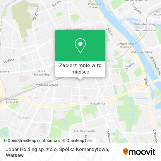 Mapa Jober Holding sp. z o.o. Spółka Komandytowa