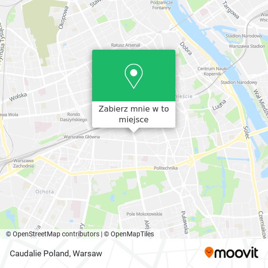 Mapa Caudalie Poland