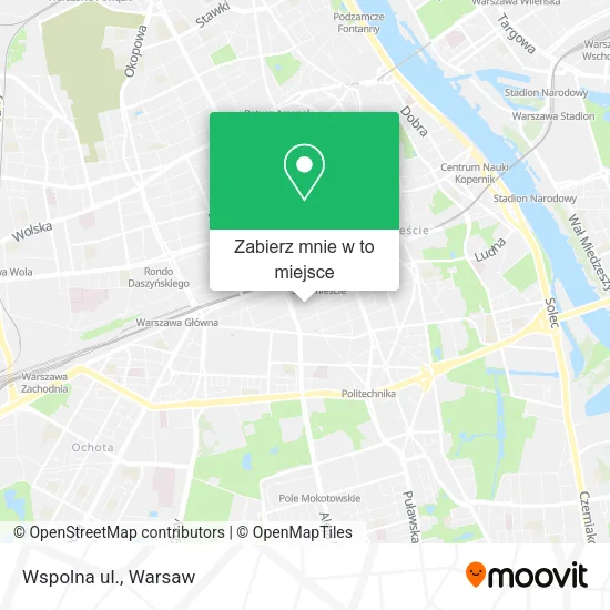 Mapa Wspolna ul.