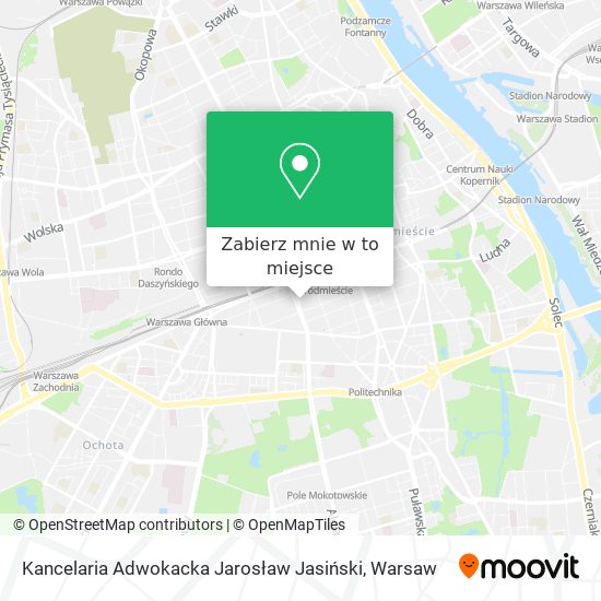 Mapa Kancelaria Adwokacka Jarosław Jasiński