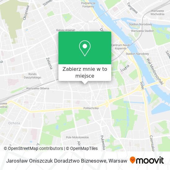 Mapa Jarosław Oniszczuk Doradztwo Biznesowe