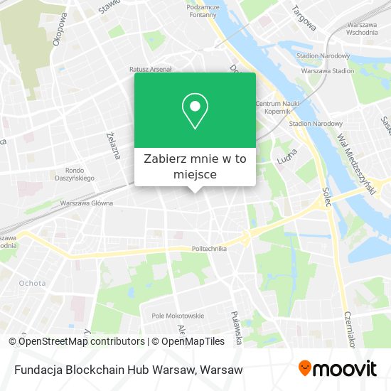 Mapa Fundacja Blockchain Hub Warsaw