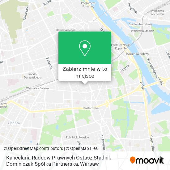 Mapa Kancelaria Radców Prawnych Ostasz Stadnik Dominiczak Spółka Partnerska